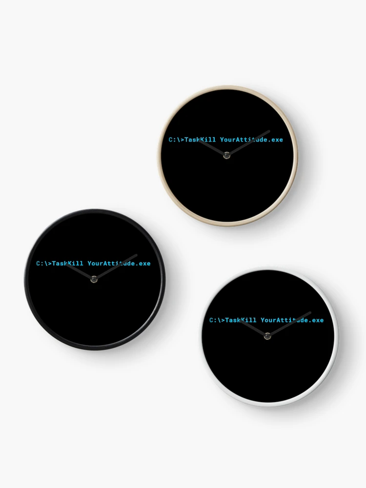 Thumbnail 3 of 4, Clock, Computer Geeks TaskKill designed and sold by ComputerGeeksTs.