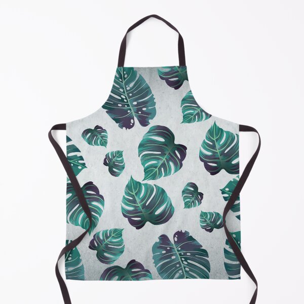 Item preview, Monstera Leaves Seamless Pattern Retro Vintage Cool Blue Texture designed and sold by HStudioPrints.