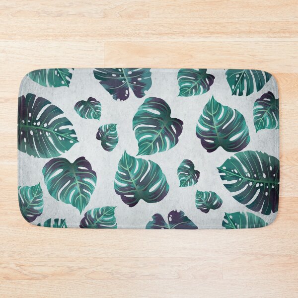 Item preview, Monstera Leaves Seamless Pattern Retro Vintage Cool Blue Texture  designed and sold by HStudioPrints.
