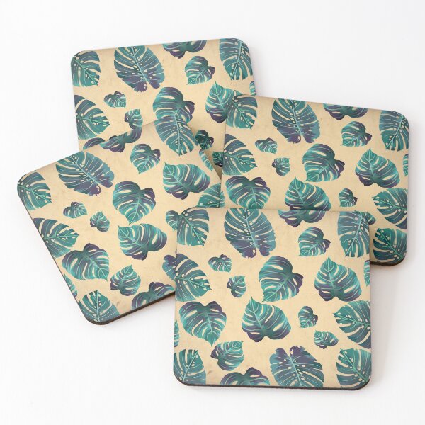 Item preview, Monstera Leaves Seamless Pattern Retro Vintage Old Paper Texture  designed and sold by HStudioPrints.