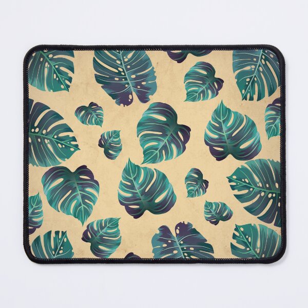 Item preview, Monstera Leaves Seamless Pattern Retro Vintage Old Paper Texture designed and sold by HStudioPrints.