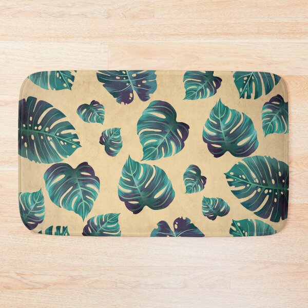 Item preview, Monstera Leaves Seamless Pattern Retro Vintage Old Paper Texture  designed and sold by HStudioPrints.