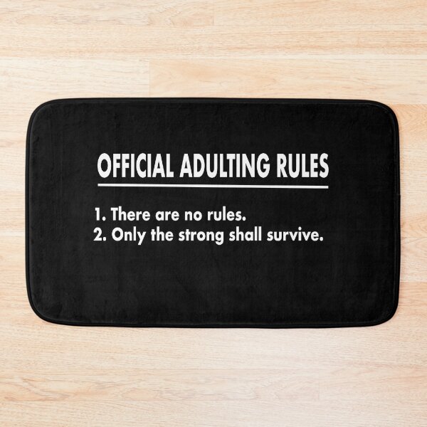 Item preview, Official Adulting Rules designed and sold by NadyaCC.