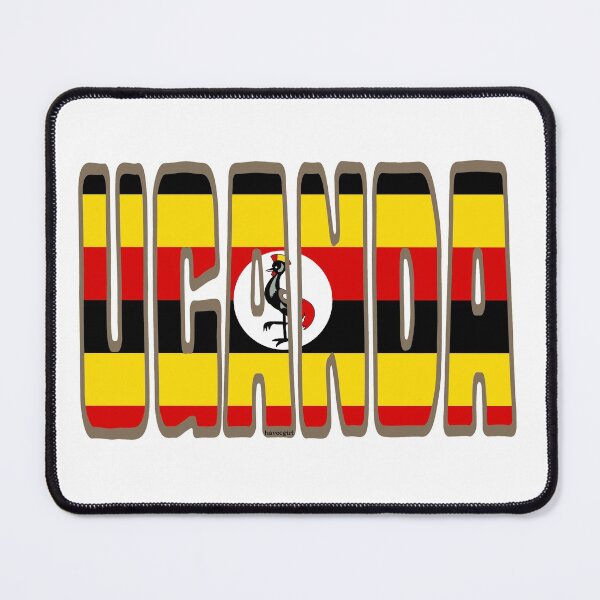 Item preview, Uganda Font with Ugandan Flag designed and sold by Havocgirl.