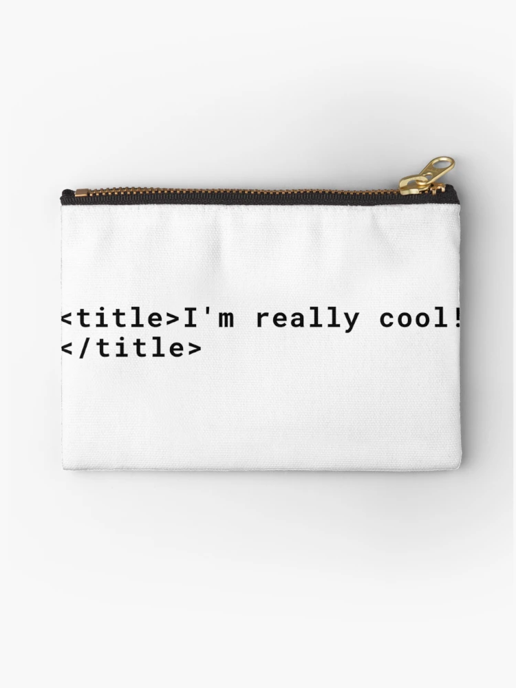 Thumbnail 1 of 4, Zipper Pouch, Computer Geeks Beign Cool designed and sold by ComputerGeeksTs.