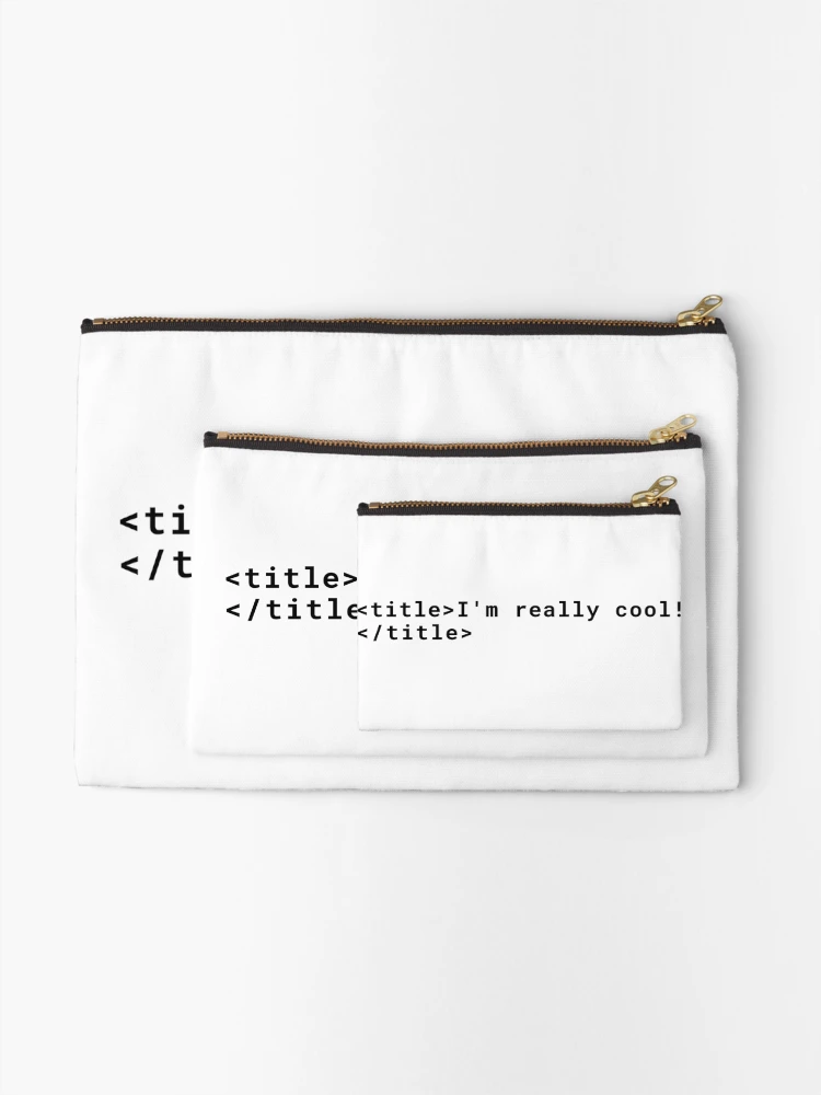 Thumbnail 2 of 4, Zipper Pouch, Computer Geeks Beign Cool designed and sold by ComputerGeeksTs.