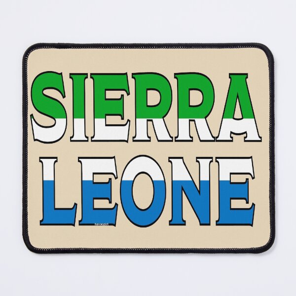 Item preview, Sierra Leone Font with Sierra Leonean Flag designed and sold by Havocgirl.