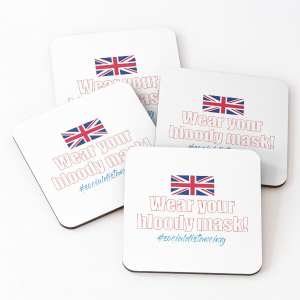 Item preview, Wear your bloody mask!  with British Flag designed and sold by obedtheartist.