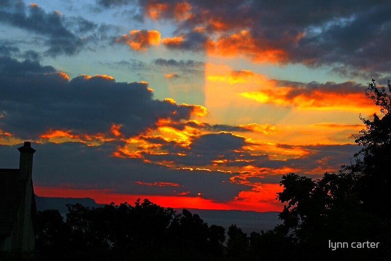 Red Sky In The Morningshepherds Warning By Lynn Carter Redbubble 