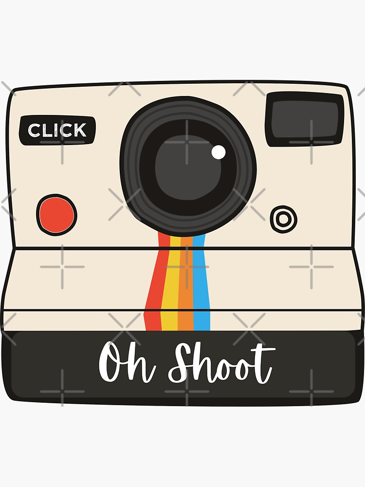 "Oh Shoot! Film Camera Photo Minimal travel camera pun world map