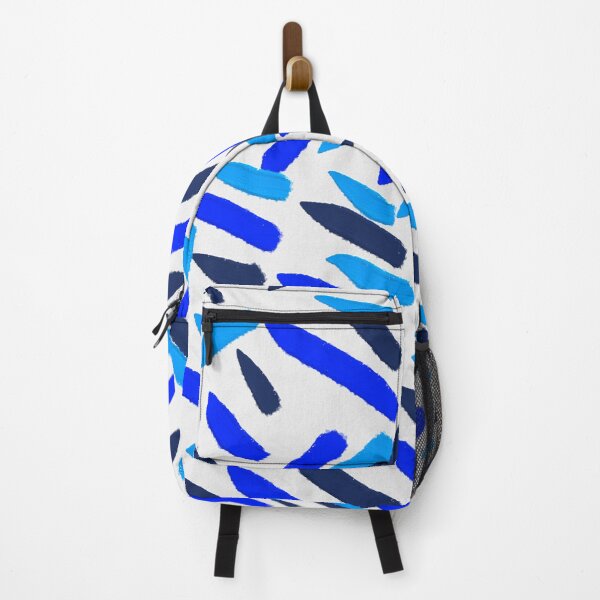 Item preview, Blue Shades Waves Colorful Oil Paint Abstract Art Pattern designed and sold by hopecope.