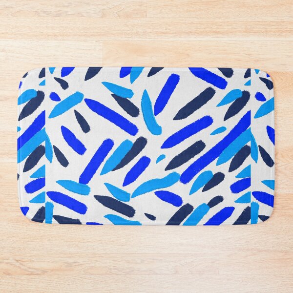 Item preview, Blue Shades Waves Colorful Oil Paint Abstract Art Pattern designed and sold by hopecope.