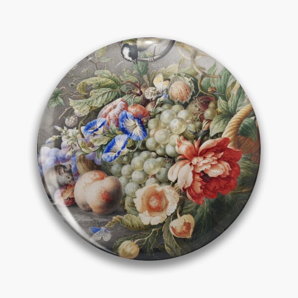 Item preview, Flowers And Fruits By Herman Henstenburgh (c.1700-c.1710) : Vintage Painting,  Artwork, Vintage Art, Family Gift for Mom & Dad designed and sold by Yeldiz.