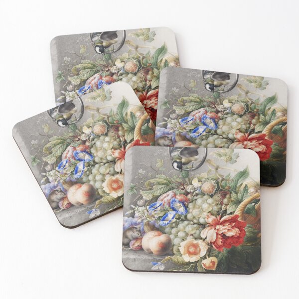 Item preview, Flowers And Fruits By Herman Henstenburgh (c.1700-c.1710) : Vintage Painting,  Artwork, Vintage Art, Family Gift for Mom & Dad designed and sold by Yeldiz.