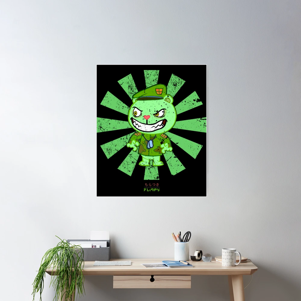 Happy Tree Friends T-ShirtFliqpy Retro Japanese Flippy Happy Tree