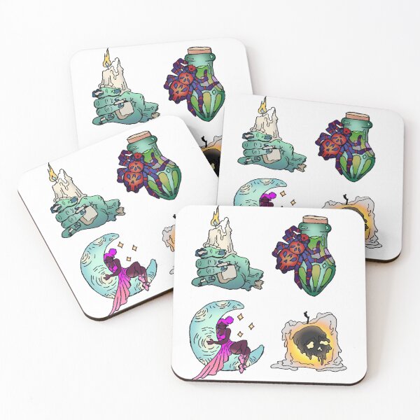 Item preview, Zombiecandle, Moonwitch, Vile Spider, Skullcandle designed and sold by ABIllustrative.