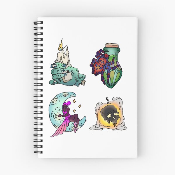 Item preview, Zombiecandle, Moonwitch, Vile Spider, Skullcandle designed and sold by ABIllustrative.