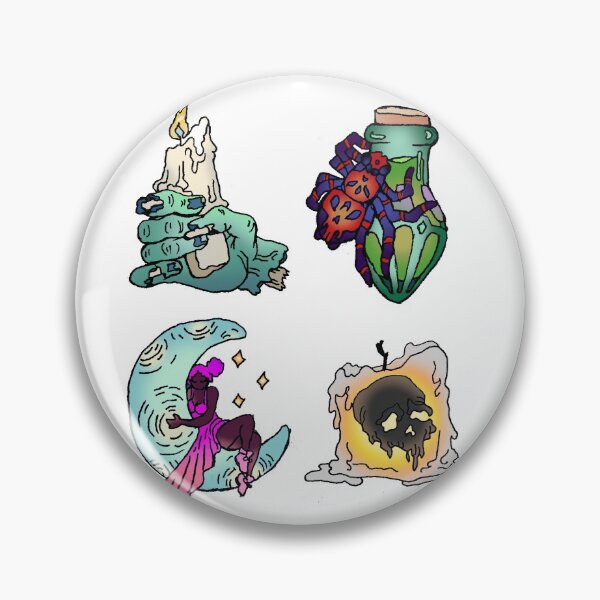 Item preview, Zombiecandle, Moonwitch, Vile Spider, Skullcandle designed and sold by ABIllustrative.