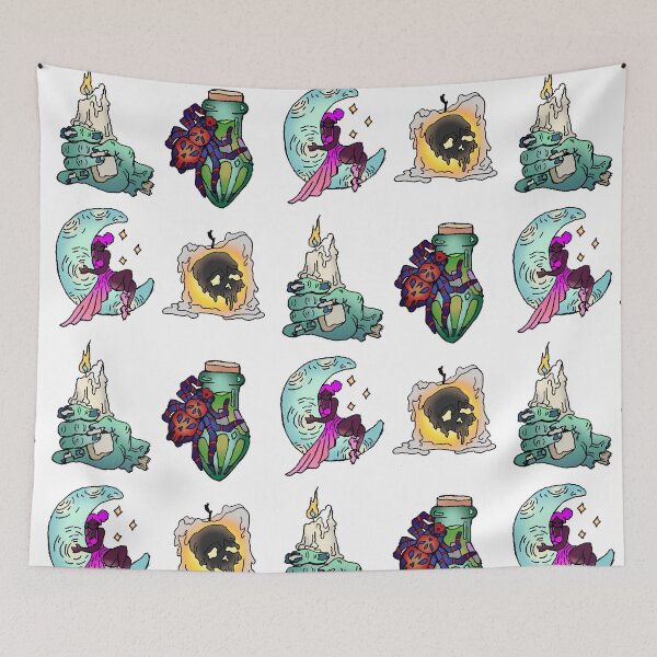 Item preview, Zombiecandle, Moonwitch, Vile Spider, Skullcandle designed and sold by ABIllustrative.