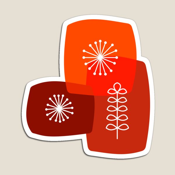 Item preview, Vintage look print in oranges designed and sold by MHen.