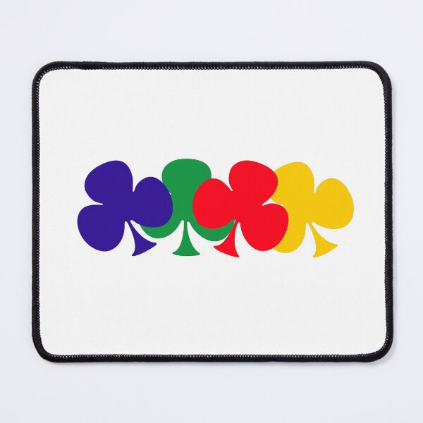 Item preview, Rainbow three-leaf clovers designed and sold by shellyrob.
