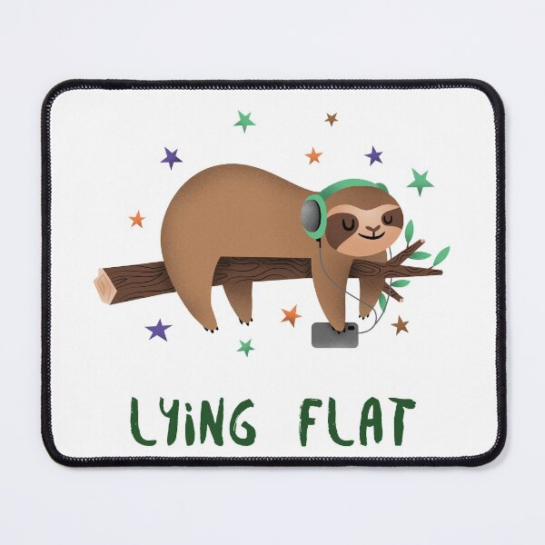 Item preview, Lying Flat, Tang Ping, Happy Sloth Take It Easy designed and sold by Purrfecta.