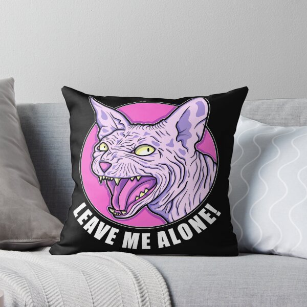 Item preview, LEAVE ME ALONE! Angry Sphynx Cat designed and sold by jsivart.
