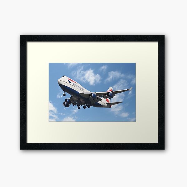 British Airways Boeing 747-400 Framed Art Print