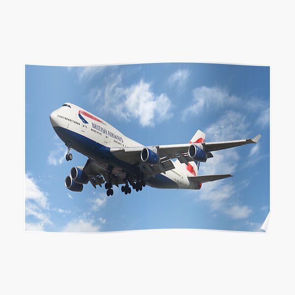 British Airways Boeing 747-400 Poster
