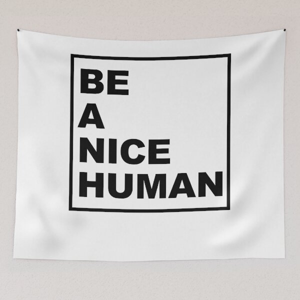 Item preview, BE A NICE HUMAN Sticker designed and sold by amohammedallen.
