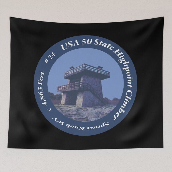 Item preview, Spruce Knob WV 24 of 50 States Highpoint Climbers  designed and sold by janraydesigns.