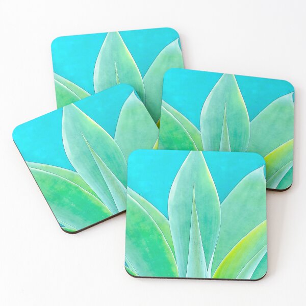 Item preview, Agave Cactus in Teal designed and sold by Alchymie.