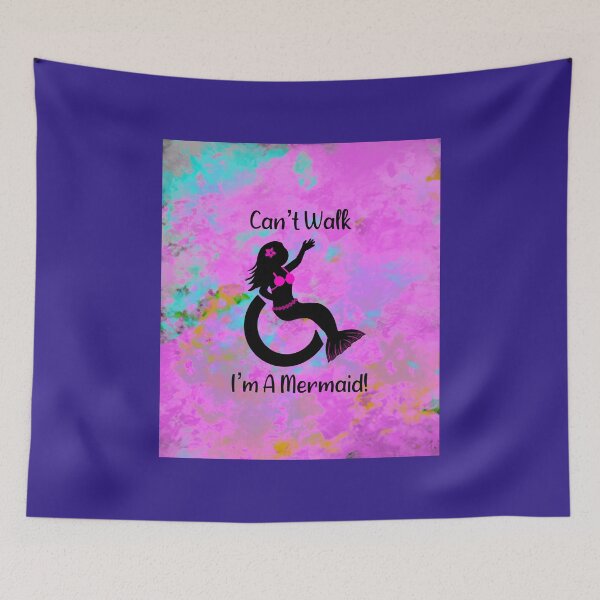 Item preview, Wheelchair Mermaid with Background  designed and sold by EmyBeeDesigns.