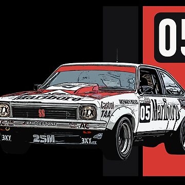 Artwork thumbnail, Holden Brock Torana Black and Red Stripe by radestilo