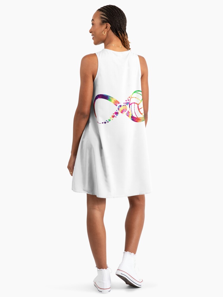 Netball Infinity tie dye" A-Line Dress for Sale by loveislovestore |  Redbubble