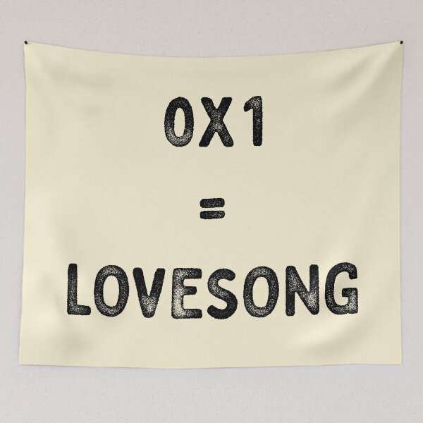 Item preview, TXT 0X1 lovesong text grunge designed and sold by Morcawork.