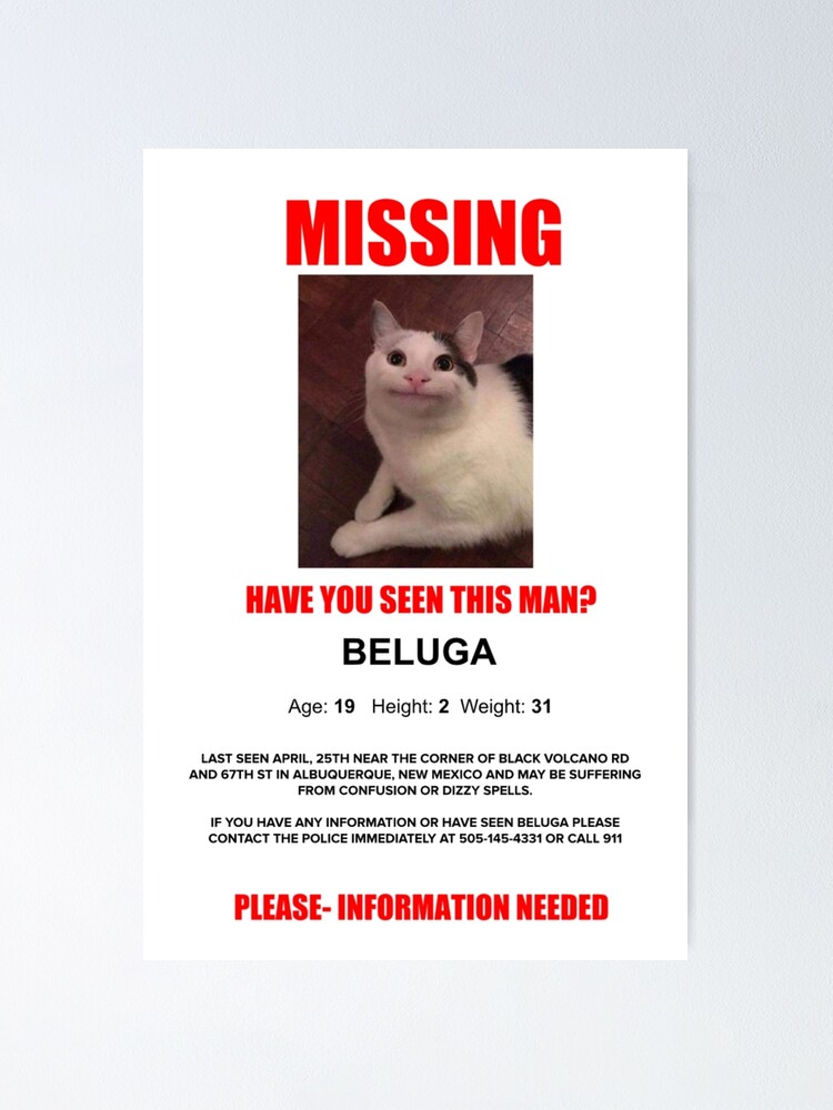 Beluga Missing Poster | Poster