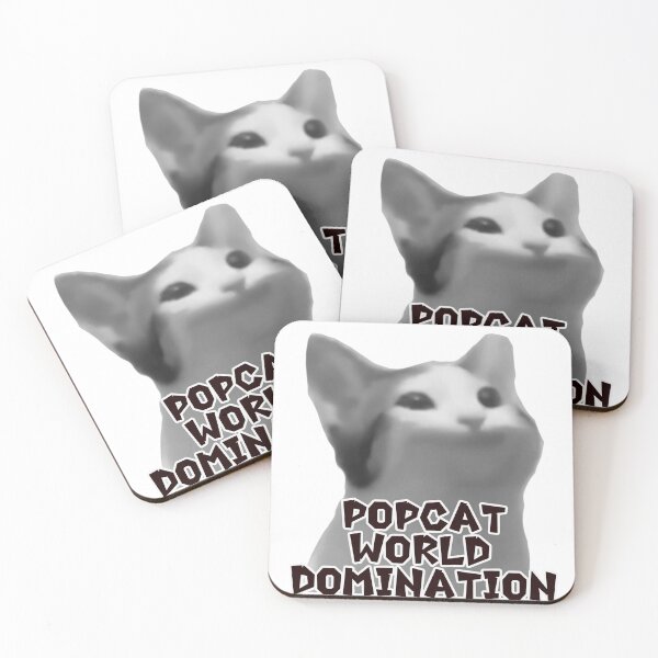 Item preview, Popcat world domination black and white designed and sold by TwaN97.