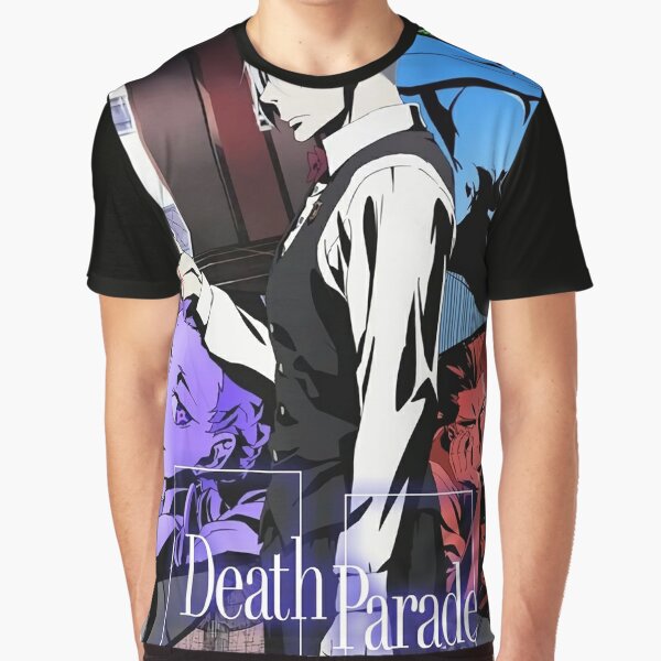 Decim manga longa t camisa decim quindecim anime arte bartender death  parade death parade decim legal olho terno gravata borboleta - AliExpress