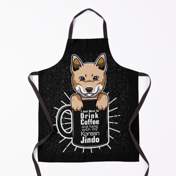Item preview, Beautiful design perfect for korean jindo owners who loves coffee and dogs. It can be also given as a national dog day(August 26), international coffee day(October designed and sold by PlusPlayStore.