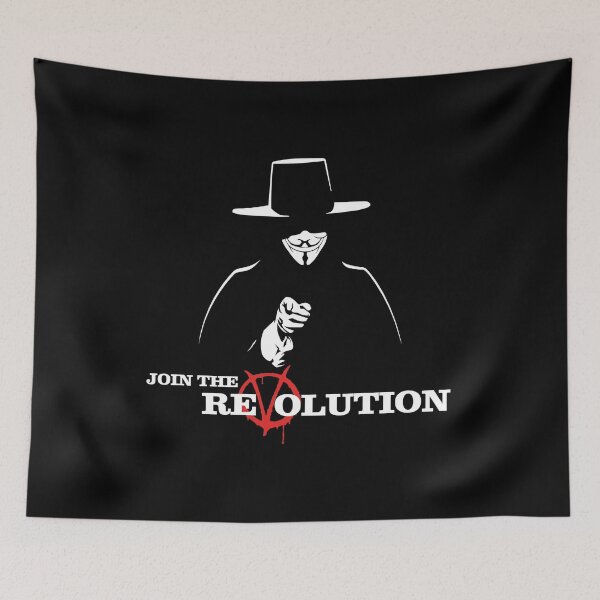 Item preview, V for Vendetta Join The ReVolution! designed and sold by SugarOP.