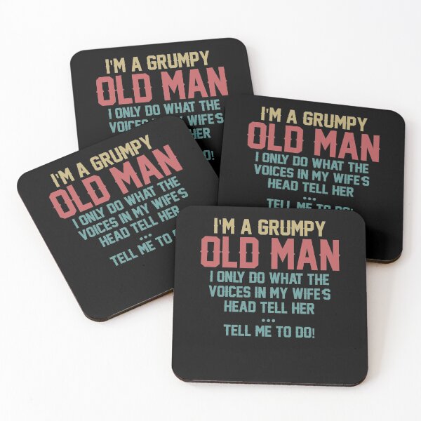 Item preview, I'm a grumpy old man i only do what the voices in my wife's head tell her tell me to do designed and sold by hasanmasud.