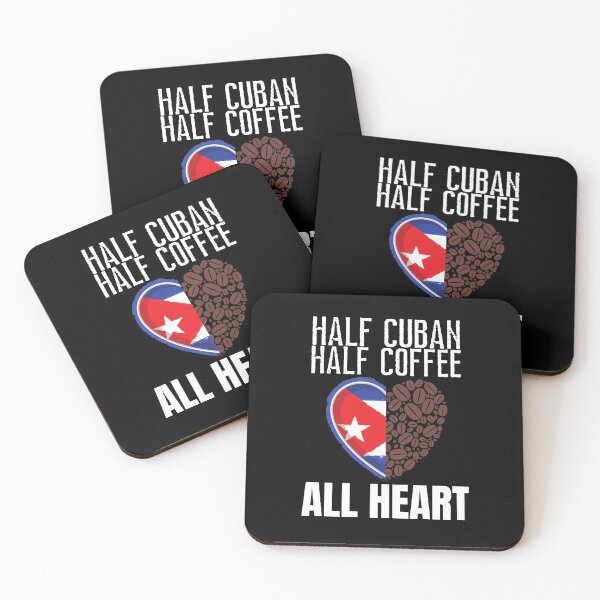 Item preview, Half Cuban, half coffee - all heart! Patria Y Vida Cuba. Viva Cuba Libre! designed and sold by HROC.