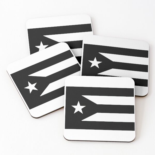 Item preview, Puerto Rico Resistance Black and White Flag designed and sold by SoLunAgua ..