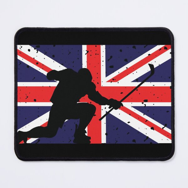 Item preview, British UK Ice Hockey Silhouette Celebration Distressed designed and sold by CanvasTee.
