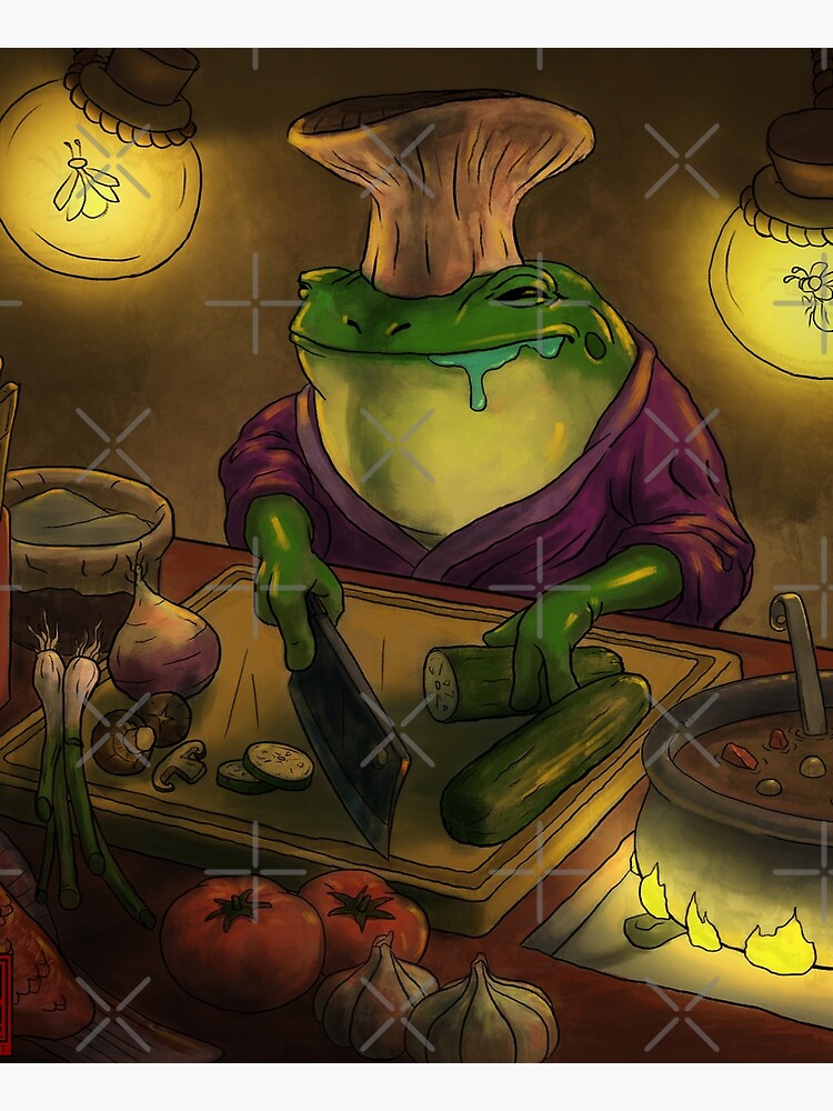 Frog Chef by DingHuArt