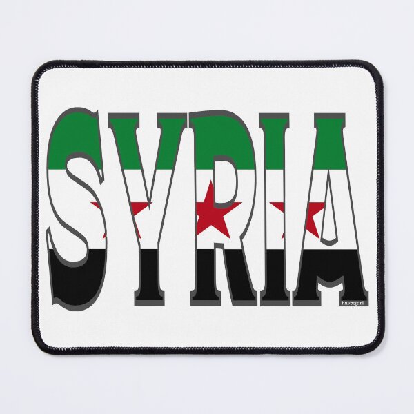 Item preview, Syria Font With Syrian Flag designed and sold by Havocgirl.