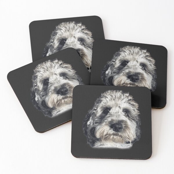Item preview, Black & White Merle Doodle Dog Classic designed and sold by JudithPre11.