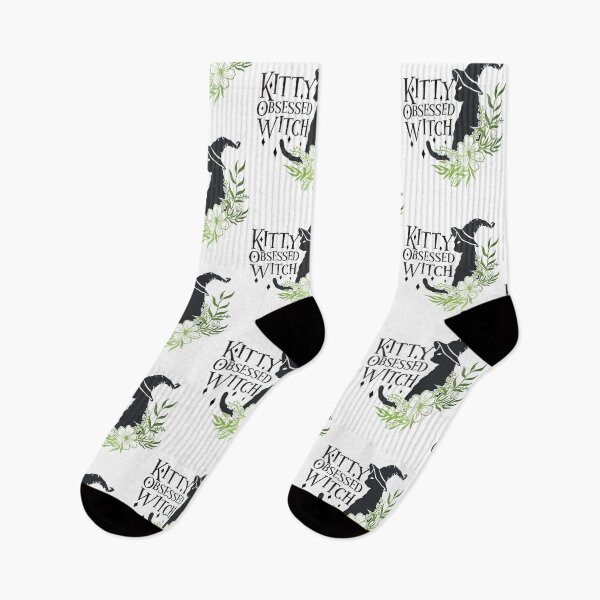 Item preview, Kitty Obsessed Witch - Halloween Cat designed and sold by LarrysDesigns.