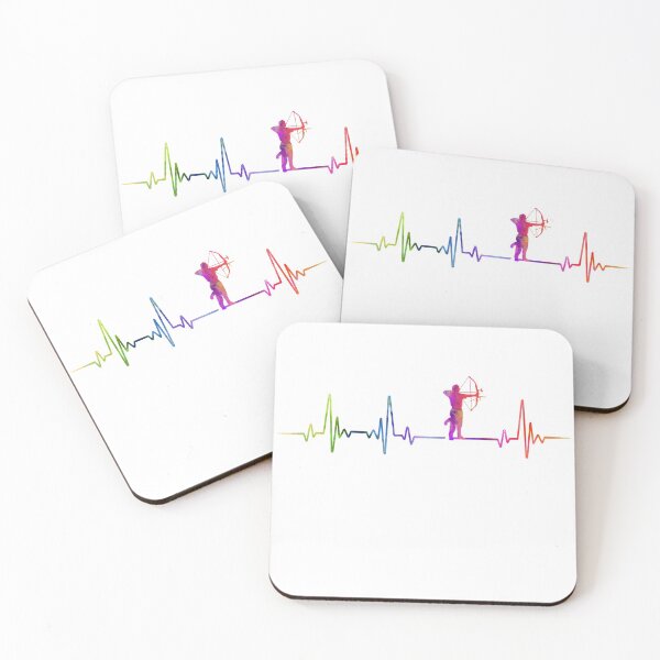 Item preview, Archery heartbeat watercolor designed and sold by loves789.